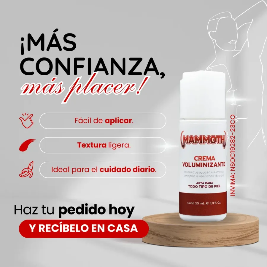 Mammoth Crema | Volumen Glúteo y Pene